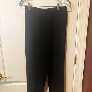 Layla Mitra Black Textured pants.  Fine vertical Lines